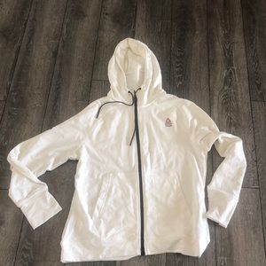 Reebok Crossfit hooded jacket. Off white. Size M